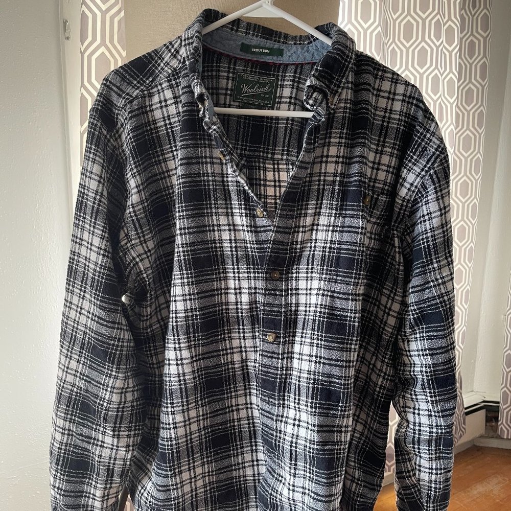 Woolrich flannel Black and white Mens XL
